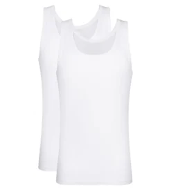 Lot de 2 débardeurs homme en coton Blanc EcoDim