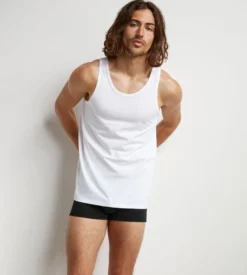 Lot de 2 débardeurs homme thermorégulateur en coton Blanc Regul Activ