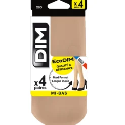 Lot de 4 mi-bas capri EcoDIM semi-opaques 28D