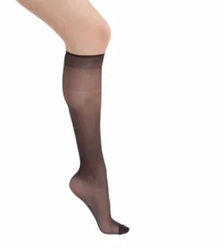 Lot de 2 mi-bas noir Sublim Voile Brillant 15D