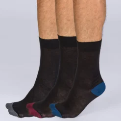 Lot de 3 mi-chaussettes Mix and Match Homme Coton Style