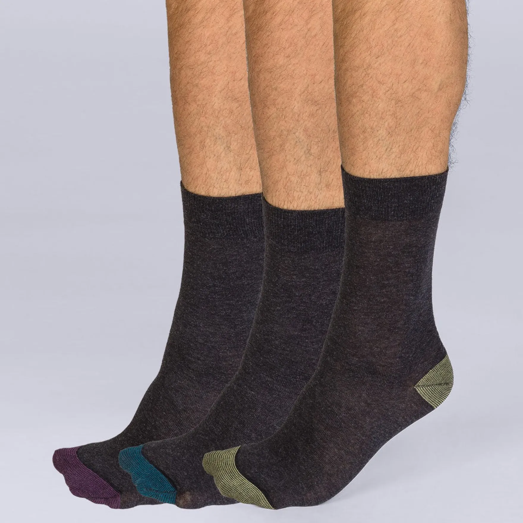 Lot de 3 mi-chaussettes Mix and Match Homme Coton Style