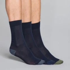 Lot de 3 packs de chaussettes bleu foncé Mix & Match