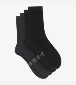 Lot de 2 paires anthracites et noires Femme