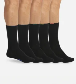 Lot de 5 paires chaussettes noires EcoDIM Homme