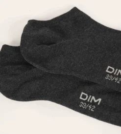 Lot de 3 paires de chaussettes courtes homme Noir Dim Coton