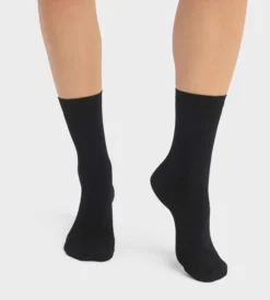 Lot de 2 paires de chaussettes femme en viscose Noire Dim Bambou