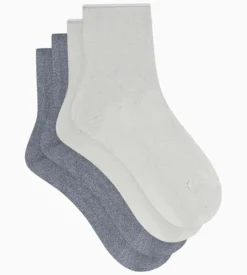 Lot de 2 paires de chaussettes femme lurex Gris Dim Mode