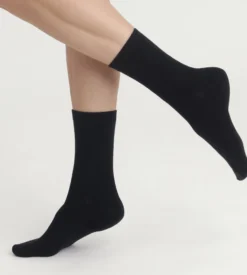 Lot de 2 paires de chaussettes femme Noir Thermo Polaire