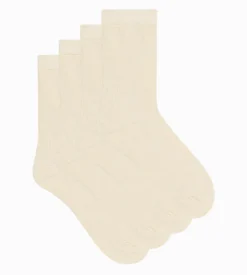 Lot de 2 paires de chaussettes femme Crème Thermo Polaire