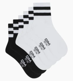 Lot de 3 paires de chaussettes femme Blanc Noir EcoDim Sport