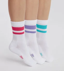 Lot de 3 paires de chaussettes femme en coton Rouge EcoDim Sport