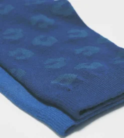 Lot de 2 paires de chaussettes femme viscose à fleurs Bleu Dim Bambou