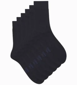 Lot de 3 paires de chaussettes homme Bleu Marine Dim Coton