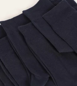Lot de 3 paires de chaussettes homme Bleu Marine Dim Coton