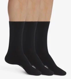 Lot de 3 paires de chaussettes homme Noir Dim Coton
