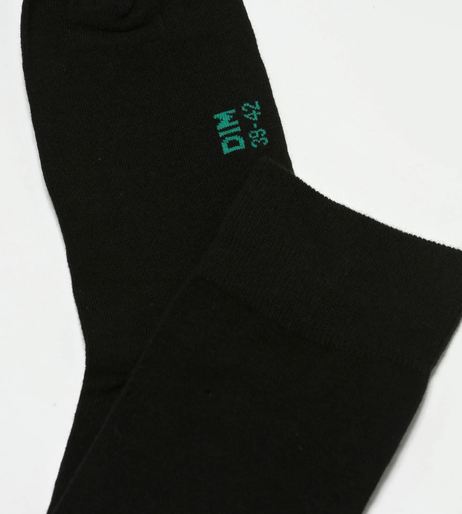 Lot de 2 paires de chaussettes homme en coton bio Noir Dim Good