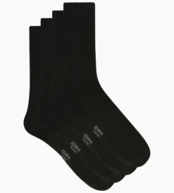 Lot de 2 paires de chaussettes homme Noir Dim Bambou
