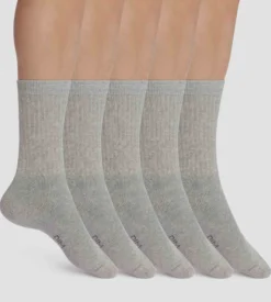 Lot de 5 paires de chaussettes homme Gris Chiné EcoDim Sport
