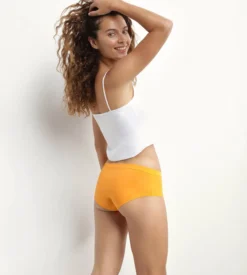 Lot de 2 shorties femme en coton et nylon Fuchsia Jaune Oh My Dim’s