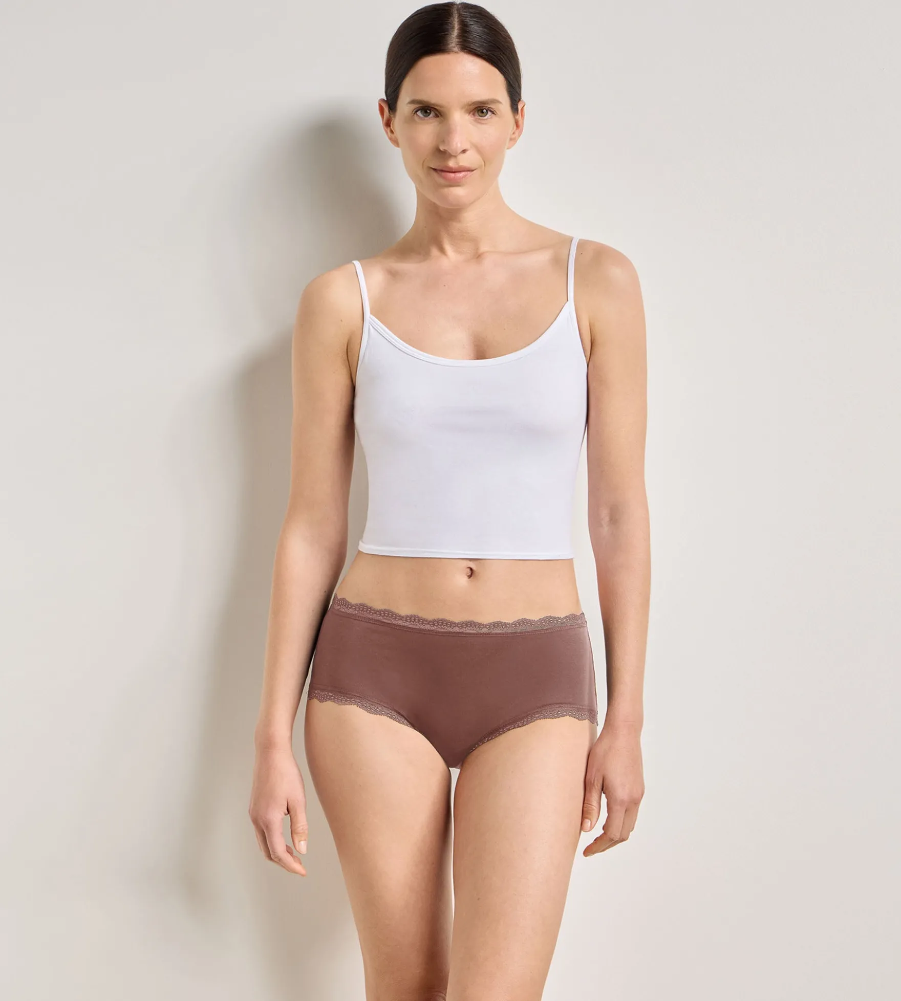 Lot de 2 shortys cendre Daily Coton Dentelle