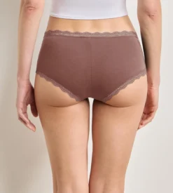 Lot de 2 shortys cendre Daily Coton Dentelle