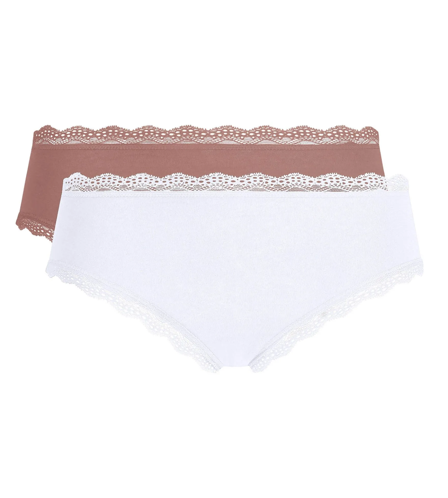 Lot de 2 shortys cendre Daily Coton Dentelle
