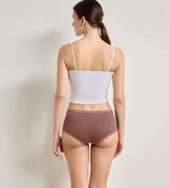 Lot de 2 shortys cendre Daily Coton Dentelle