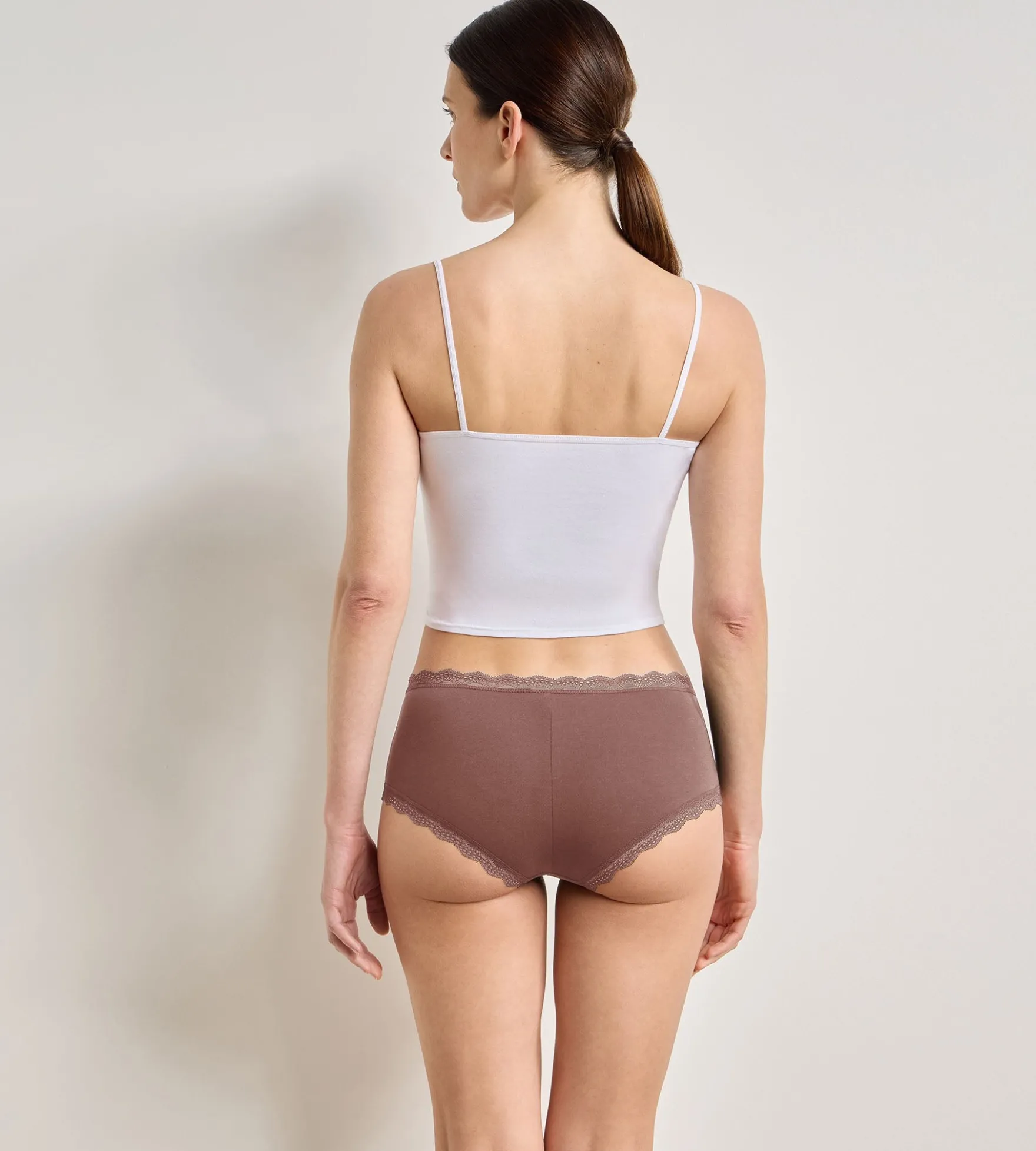 Lot de 2 shortys cendre Daily Coton Dentelle