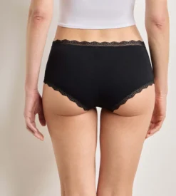 Lot de 2 shortys noir Daily Coton Dentelle