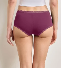 Lot de 2 shortys rose émeraude Daily Coton Dentelle