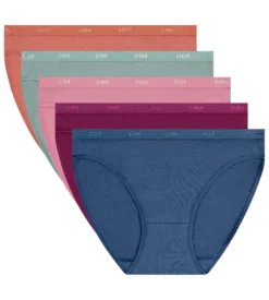 Lot de 5 slips femme coton stretch terracotta Les Pockets Ecodim