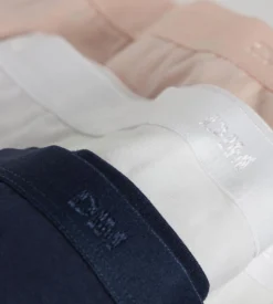 Lot de 3 slips fille en coton stretch Rose Bleu Blanc Les Pockets