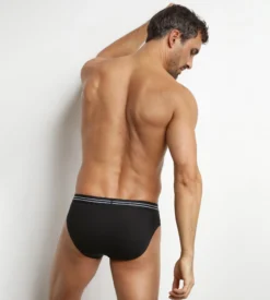 Lot de 2 slips homme en coton stretch Noir EcoDim