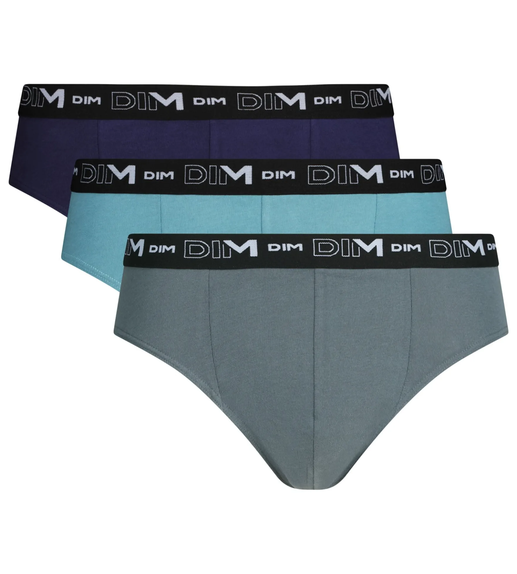 Lot de 3 slips homme Glace Dim Coton Stretch
