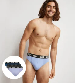 Lot de 3 slips homme à thermorégulation active Bleu Regul Activ