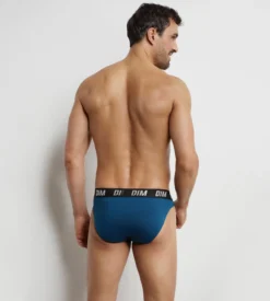 Lot de 2 slips homme à thermorégulation active Bleu Regul Activ