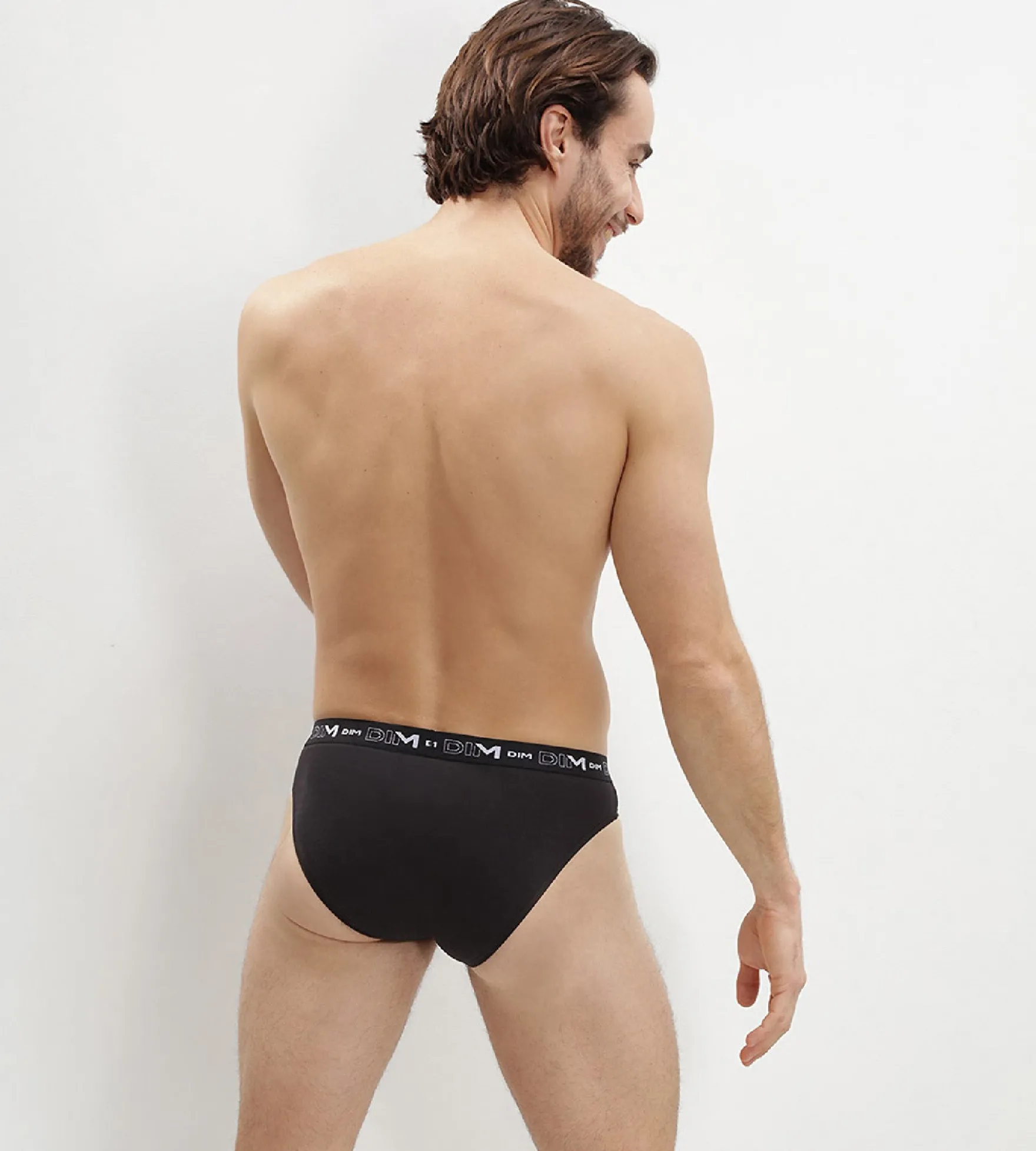 Lot de 2 slips Noir pour Homme Coton Stretch
