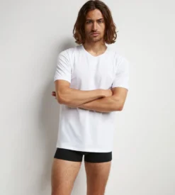 Lot de 2 Tshirts homme thermorégulateur à col rond blanc Regul Activ