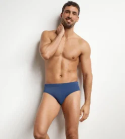 Maillot de bain homme slip Bleu Denim Dim Swimwear