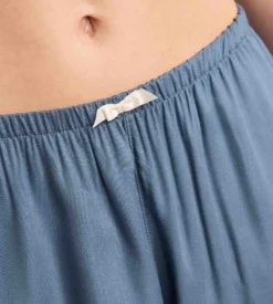 Pantalon de pyjama twill bleu poudré Slow Days Fresh Vibes