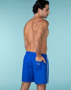 Short de bain bleu canard pour homme
