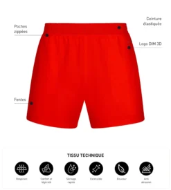 Short de sport homme Orange Dim Move