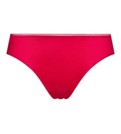 Slip femme en microfibre satinée Rouge Dim Chéri