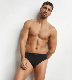 Slip homme en coton modal Noir Dim Gentleman