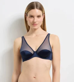 Soutien-gorge à armatures bleu foncé Dim x Ines de la Fressange