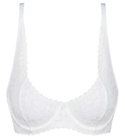 Soutien-gorge à armatures en dentelle florale Blanc Daily Dentelle