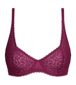 Soutien-gorge à armatures en dentelle florale fruits rouges Daily Dentelle