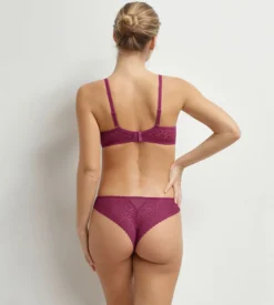 Soutien-gorge à armatures en dentelle florale fruits rouges Daily Dentelle