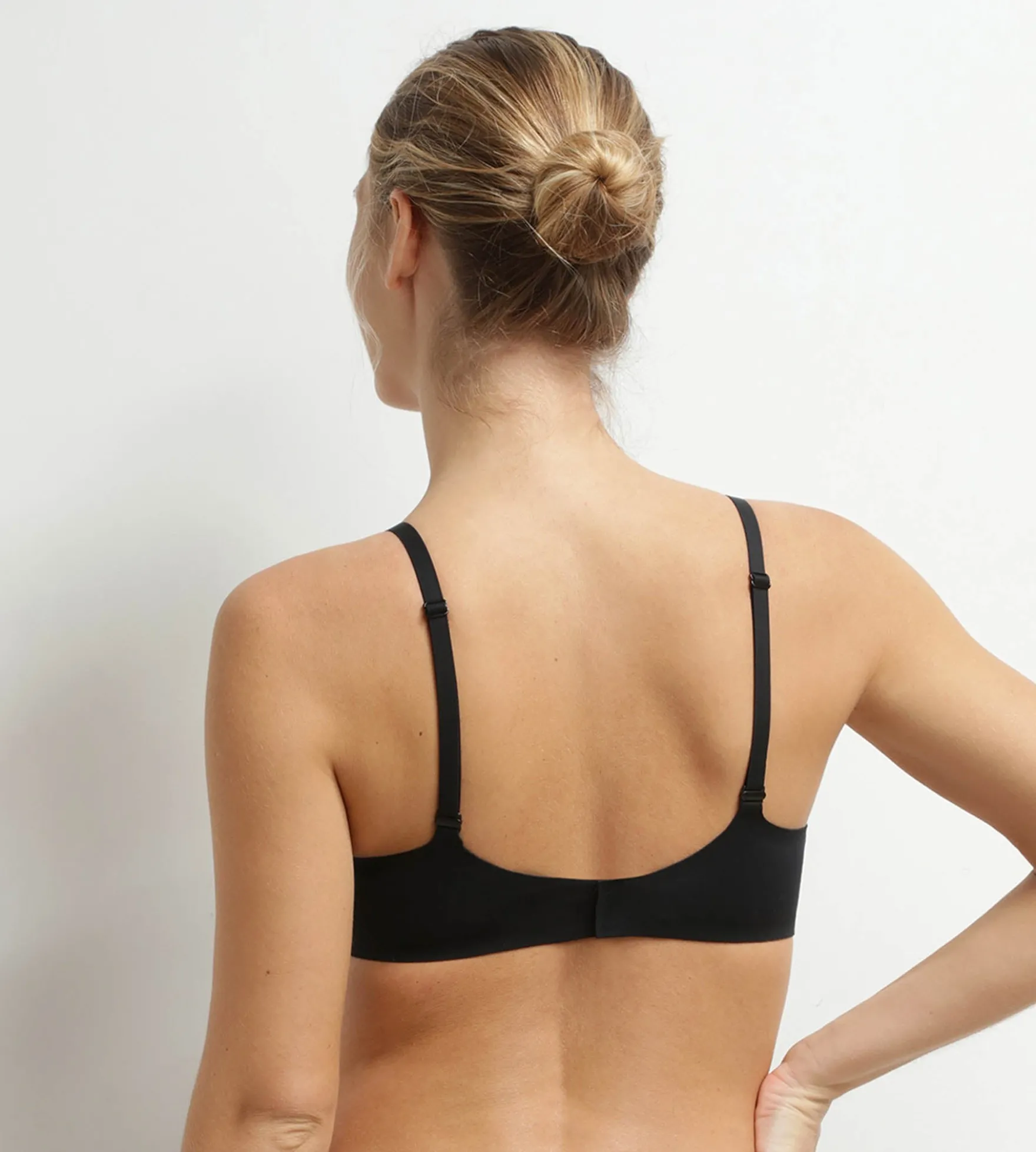Soutien-gorge à armatures en microfibre Noir Dim Invisible